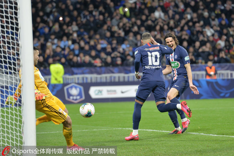 姆巴佩戴帽创纪录终结进球荒  